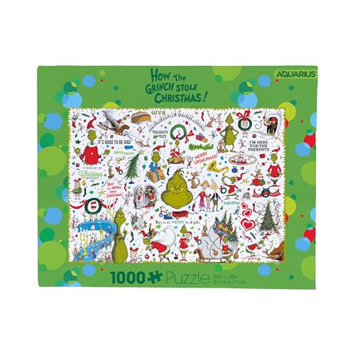Dr.Seuss Wie Die Grinch Stola Weihnachten 1000pc Puzzlespiel von AQUARIUS