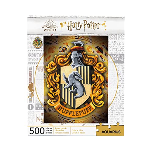 Harry Potter Hufflepuff - Puzzle Unisex Puzzle Standard Papier Fan-Merch, Filme, Hogwarts, Hufflepuff von AQUARIUS