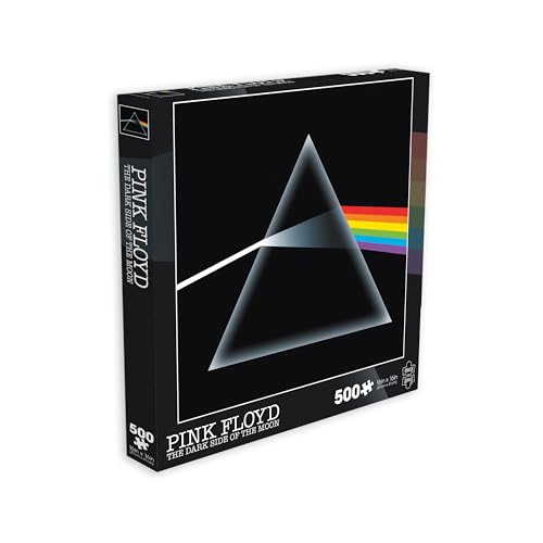Pink Floyd Rock Saws Dark Side of The Moon 500-teiliges Puzzle (500-teiliges Puzzle), blendfrei, präzise Passform, offizielles Lizenzprodukt von Pink Floyd und Sammlerstücke, 30,5 x 30,5 cm von AQUARIUS