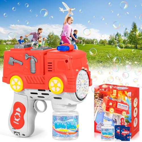 AQXONG 12 Löcher Seifenblasenpistole, Seifenblasenpistole mit LED-Licht, 4000+ Blasen/Minute, Automatische Seifenblasenpistole mit 100ML Seifenblasenlösung Geschenk für Kinder/Geburtstag/Party AQXONG 12 Löcher Seifenblasenpistole, Seifenblasenpistole mit LED-Licht, 4000+ Blasen/Minute, Automatische Seifenblasenpistole mit 100ML Seifenblasenlösung Geschenk für Kinder/Geburtstag/Party von AQXONG
