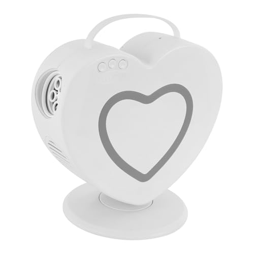 Seifenblasenmaschine Automatischer 90°/360°Drehbar, Tragbare Blasenmacher für Kinder, Professional Blasenmaschine, Elektrisches Blasenspielzeug für Outdoor/Hochzeit/Geburtstag Party (Weiß) von ARBGO