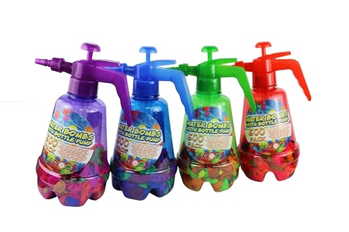 Flasche mit Luftballons, Wasserballons, Injektionsflasche zum Befüllen von Wasserballons, super schnell, 500 Ballons (grün) von ARBUTUS