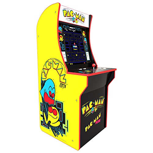 ARCADE1UP Retro Arcade Machine Spielautomat (Pac-Man, 1.20m hoch, 17 Zoll Full Color High Resolution Display, Sound, orignal Joystick und Steuertasten) von ARCADE1UP
