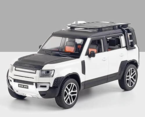 ARCADORA 1/24 Druckguss-Modellauto für Land Rover New Defender 110, Geschenk für Kinder, mit Sound und Licht ARCADORA 1/24 Druckguss-Modellauto für Land Rover New Defender 110, Geschenk für Kinder, mit Sound und Licht von ARCADORA