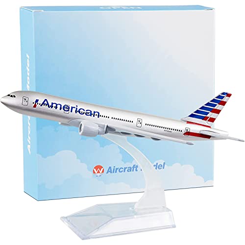 ARCADORA 1:400 Flugzeugmodell Druckguss Flugzeuge 16cm American B777 Modellflugzeug Legierung Modell für Sammlung von ARCADORA