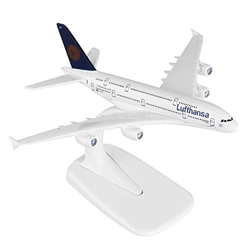 ARCADORA A380 German Lufthansa Airbus Civil Airliner Modell 16cm Simulation Flugzeug Modell Luftfahrt Modell von ARCADORA