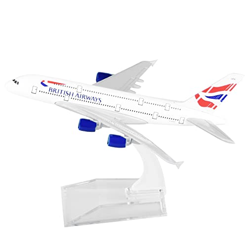 ARCADORA 1:400 Scale British Airways A380 Flugzeugmodell Legierung Modell Druckguss Flugzeug Modell für Sammlung (YCKC200200000) von ARCADORA