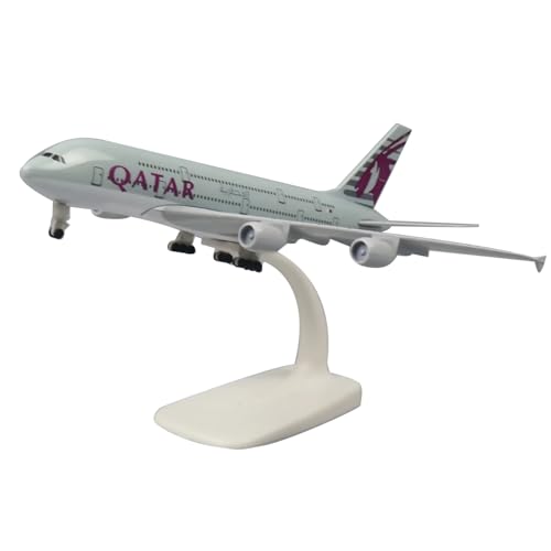 Katar A380 Flugzeugmodell, Maßstab 1:400, 20 cm, Legierung, Souvenir, Statische Anzeige von ARCADORA