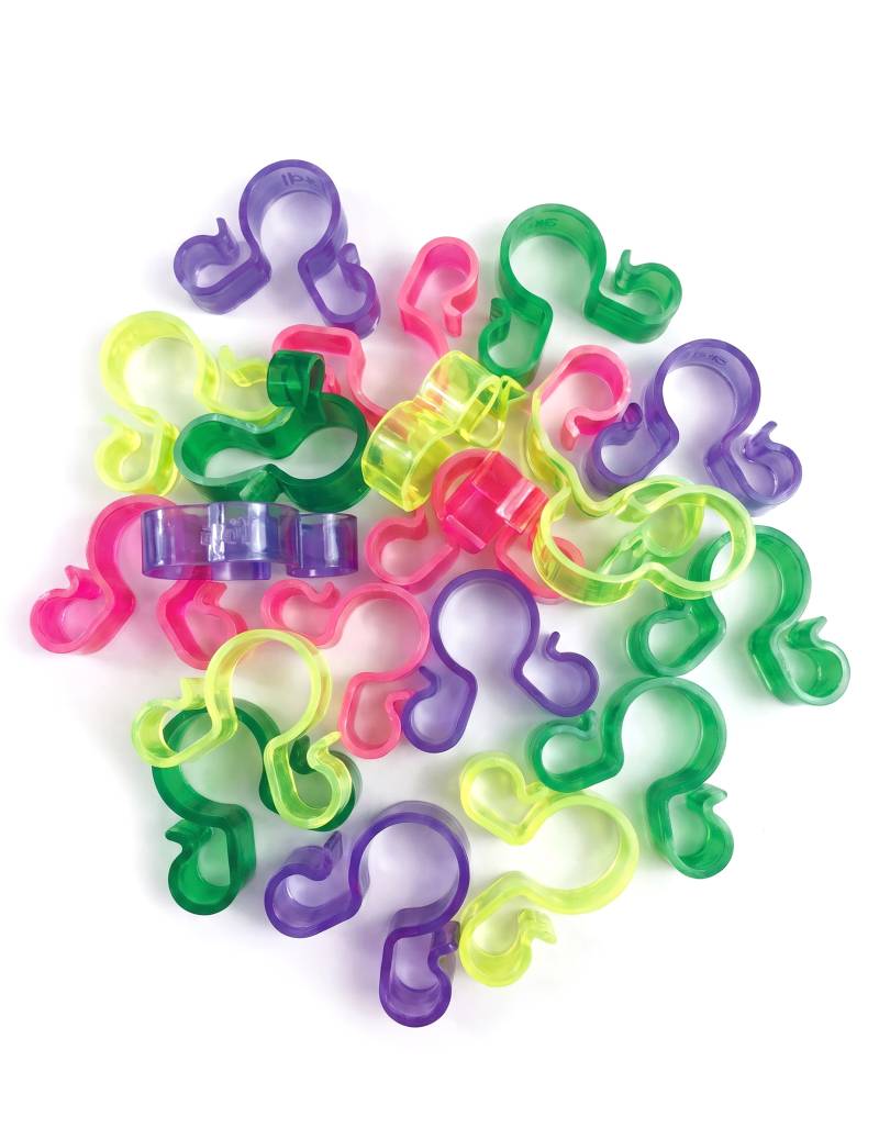 25 bunte Doppel-Flaschenclips für Eisfontänen 25 bunte Doppel-Flaschenclips für Eisfontänen von ARDI SAS