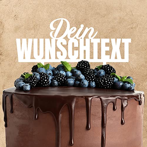 Wunschtext Cake Topper aus Acryl zur Hochzeit Geburtstag Taufe Party usw. | für Dich personalisiert | Wunschnamen | Kuchendeko Tortenstecker | weiß | Kuchendekoration und Tortenschmuck Wunschtext Cake Topper aus Acryl zur Hochzeit Geburtstag Taufe Party usw. | für Dich personalisiert | Wunschnamen | Kuchendeko Tortenstecker | weiß | Kuchendekoration und Tortenschmuck von AREA17