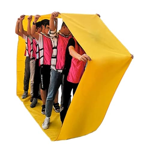 ARHEORMUH Field Day Teamwork Game Laufmatte for Erwachsene Und Kinder, Gruppenaktivitäten, Spiele Im Freien, Rasenpartyspiele, Spiel-Laufmatte(Yellow,Adult-8M/26FT) von ARHEORMUH
