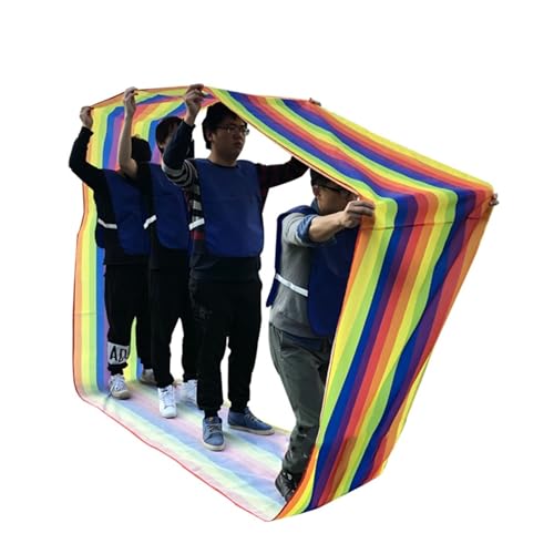ARHEORMUH Teambuilding-Spiel Auf Der Laufmatte, Outdoor-Aktivitäten for Erwachsene Und Kinder, Feldtagspiele, Teamarbeit, Laufspiele(Adult-11M/36FT) von ARHEORMUH