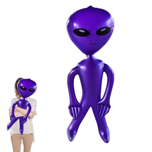Außerirdische Partys Dekorationen - Jumbo Grüne Alien Aufblasbare Partys Bevorzugungen | Aufblasen Aliens Luftballons Foto Prop für Halloween, Geburtstag, Kinder & Erwachsene | Nettes Alien Thema von ARIOU