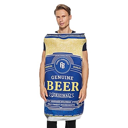Bierdosen-Kostüm – Maskerade Outfits Soda Jerk Kostüme – Bierfest-Outfit, Erwachsenen-Bierflaschenkostüm für Erwachsene Bierdosen-Kostüm – Maskerade Outfits Soda Jerk Kostüme – Bierfest-Outfit, Erwachsenen-Bierflaschenkostüm für Erwachsene von ARIOU