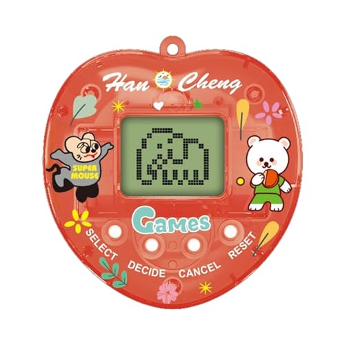 Elektronische Spielmaschine für Haustiere, digitaler elektronischer Schlüsselanhänger für Haustiere mit 168 Haustieren, Kinderspielzeug mit 4 Tasten, interaktives Spielzeug, nostalgisches digitales von ARIOU