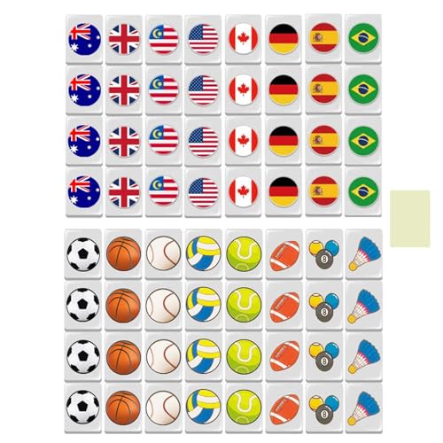 Flag Mahjong – Mahjong Nationalflagge, 65-teiliges Set SeasideEscape Mahjong | SeasideEscape 24 mm | Familienspiel-Picknick-Fliesen-Set Flag Mahjong – Mahjong Nationalflagge, 65-teiliges Set SeasideEscape Mahjong | SeasideEscape 24 mm | Familienspiel-Picknick-Fliesen-Set von ARIOU