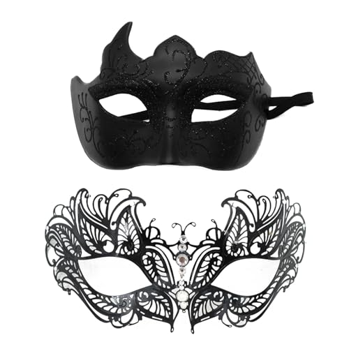 Paar Maskerade Masken Set - Vintage Spitze Augenmasken für Partys | Glitzernde Maskerade Masken für Karneval DanceParty | Paar Maskerade Masken Set - Vintage Spitze Augenmasken für Partys | Glitzernde Maskerade Masken für Karneval DanceParty | von ARIOU