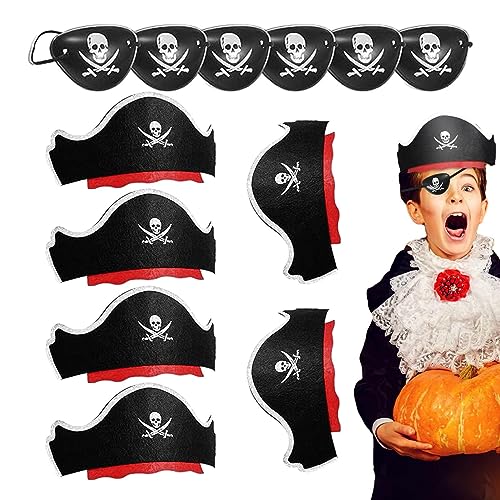 Piratenhut Set, Cosplay Piraten Supplies Kit, Halloween Piraten Augenklappen Aufblasbar für Cosplay Piratenhut Set, Cosplay Piraten Supplies Kit, Halloween Piraten Augenklappen Aufblasbar für Cosplay von ARIOU