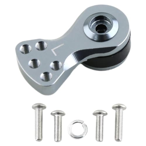 Servo-Armplatte, kompakter RC-Wipparm, Aluminiumlegierung, Servoplatte, leichter Lenkarm, Server, Modellautozubehör für ferngesteuertes Auto, Boot von ARIOU