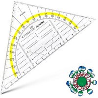 ARISTO AR1553 Geodreieck 16 cm mit Griff, Facette und Tuschenoppen ARISTO AR1553 Geodreieck 16 cm mit Griff, Facette und Tuschenoppen von ARISTO