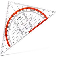 ARISTO AR23003 College Geometrie Dreieck 16 cm mit Griff, Facette und Tuschenoppen von ARISTO