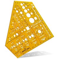 ARISTO AR5051 Schablone Schulwinkel Metall Format 155 x 155 mm, Tuschenoppen ARISTO AR5051 Schablone Schulwinkel Metall Format 155 x 155 mm, Tuschenoppen von ARISTO