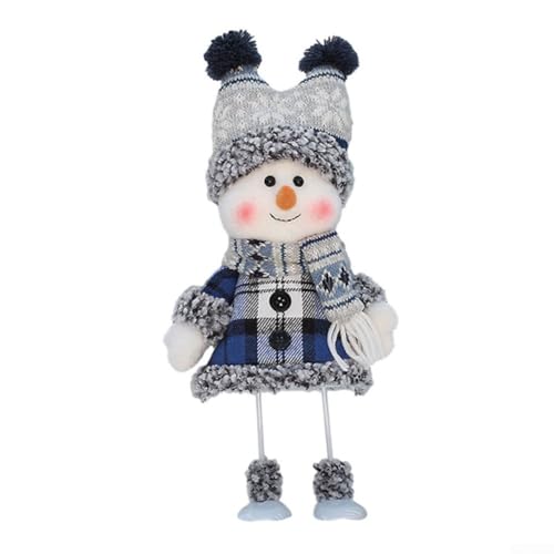 ARMYJY Kreative und entzückende Weihnachtsschneemann-Puppe mit Skizubehör für saisonale Stimmung (6) von ARMYJY