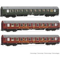ARNOLD HN4423 N 3-tlg. Set OSShD Typ B Reisezugwagen "Spree-Alpen-Express", DR, Ep. IV von ARNOLD