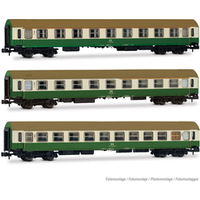 ARNOLD HN4482 N 3-tlg. Set OSShD-Wagen Typ B Nr. 2/2, aus 1 x A + 1 x AB + 1 x Bc, DR, Ep. IV von ARNOLD