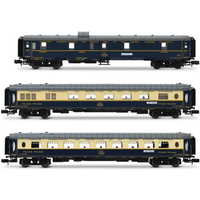 ARNOLD HN4491 N 3-tlg. Zugpackung „Edelweiss Pullman Express“ Set #2 aus 1 x DD3, 1 x VPC Flèche d'Or und 1 x VP Étoile du Nord, CIWL, Ep. II von ARNOLD