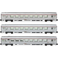 ARNOLD HN4498 N 3-tlg. Set Reisezugwagen „Mistral '69“ TEE „Jules Verne“, SNCF, Ep. IV von ARNOLD