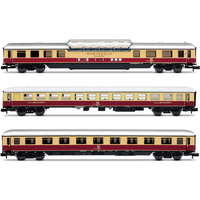 ARNOLD HN4507 N 3-tlg. Set „Rheingold“ Set 1/2 aus 1 x Aussichtswagen ARDm , 1 x Clubwagen WGmh und 1 x Wagen Avmz, AKE, Ep. VI ARNOLD HN4507 N 3-tlg. Set „Rheingold“ Set 1/2 aus 1 x Aussichtswagen ARDm , 1 x Clubwagen WGmh und 1 x Wagen Avmz, AKE, Ep. VI von ARNOLD