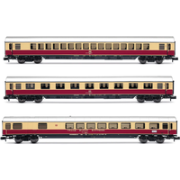 ARNOLD HN4508 N 3-tlg. Set „Rheingold“ Set 2/2 aus 1 x Speisewagen ARmh217 , 1 x 1. Klasse Wagen Avmz und 1 x Wagen Apmz, AKE, Ep. V ARNOLD HN4508 N 3-tlg. Set „Rheingold“ Set 2/2 aus 1 x Speisewagen ARmh217 , 1 x 1. Klasse Wagen Avmz und 1 x Wagen Apmz, AKE, Ep. V von ARNOLD