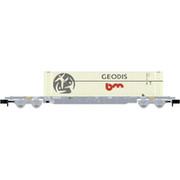 ARNOLD HN6649 N 4-achs. Containerwagen Sgss mit 45' Container „Geodis", SNCF/Novatrans, Ep. V ARNOLD HN6649 N 4-achs. Containerwagen Sgss mit 45' Container „Geodis", SNCF/Novatrans, Ep. V von ARNOLD