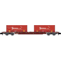 ARNOLD HN6654 N 4-achs. Containerwagen Sgnss mit 2 x 22' Container „Spedirail", FS, Ep. VI von ARNOLD