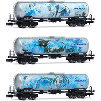 ARNOLD HN6687 N 3-tlg. Set Kesselwagen „MAD“ Farbgebung mit neuen Tiermotiven, D-BAS, Ep. VI von ARNOLD