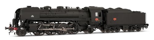 Arnold HN2544 SNCF, 141R 463 mit Speichenrädern und genietetem Kohletender, schwarz, Ep. III Modelleisenbahnlok – Dampf von ARNOLD