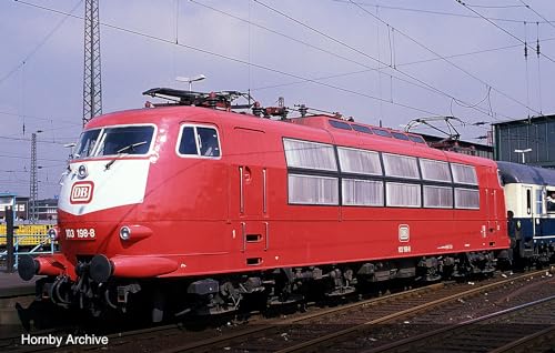Arnold HN2565S DB-Elektrolokomotive 103 140 mit einarmigem Stromabnehmer, orientierte Lackierung, Epoche IV, DCC-Sound-Decoder-Lok – elektrisch, rot, S von ARNOLD