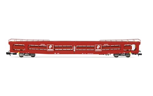 Arnold HN4414 RENFE MMA Autotransporter, rote Pecovasa-Lackierung, Periode V-Modell, Eisenbahnfahrzeuge – Reisebusse von ARNOLD