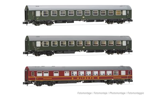Arnold HN4422 DR, 3er-Pack OSShD-Wagen Typ B, grüne Lackierung, EpIII, 1 x WR Plus 2 x B-Personenwagen Arnold HN4422 DR, 3er-Pack OSShD-Wagen Typ B, grüne Lackierung, EpIII, 1 x WR Plus 2 x B-Personenwagen von ARNOLD