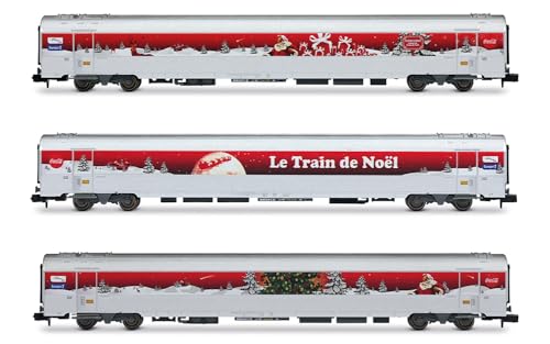 Arnold HN4473 SNCF, 3er-Pack Train de Noël – Coca-Cola 2010, epVI-Personenwagen Arnold HN4473 SNCF, 3er-Pack Train de Noël – Coca-Cola 2010, epVI-Personenwagen von ARNOLD