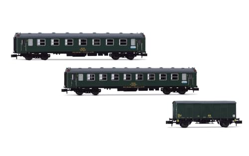 Arnold HN4480 ALSA, 3er-Pack 6000 Wagen, BB1, BB Plus DV, olivgrün, epVI Personenwagen von ARNOLD