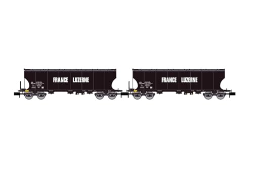 Arnold HN6619 SNCF 2er Pack 4-achsiger Getreidewagen Frankreich Luzern abgerundete Seitenwände Ep IV Rollmaterial – Waggons von ARNOLD
