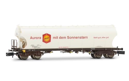 Arnold HN6626 DB 4-achsiger Getreide-Trichterwagen mit abgerundeten Seitenwänden Auroa ep V Rolling Stock – Waggons von ARNOLD