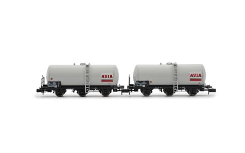 Arnold HN6676 SNCF, 2-teiliges Set 3-achsiger Kesselwagen, Avia, epIV Güterwagen von ARNOLD
