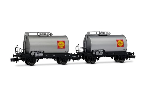 Arnold HN6701 FS, 2-Einheiten-Pack 2-Achs-Kesselwagen, Shell Silver Livery, ep. III-IV von ARNOLD