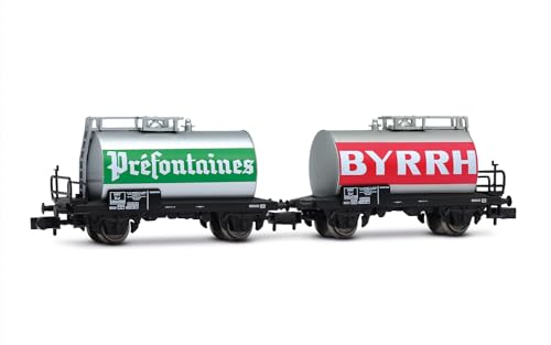 Arnold HN6702 SNCF, 2-Einheiten-Pack 2-Achs-Kesselwagen, BYRRH, ep. IV von ARNOLD