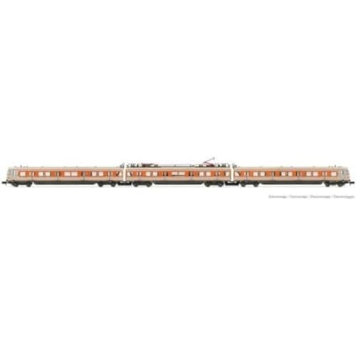 DB EMU Elektrolokomotive Klasse 420, 3 Stück, grau-orange lackiert, 2 Dachstromabnehmer, Ep. IV von ARNOLD