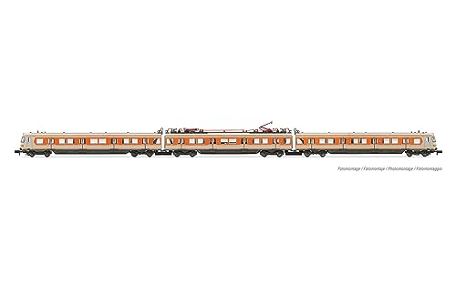 DB EMU Elektrolokomotive Klasse 420, 3 Stück, grau-orange lackiert, 2 Dachstromabnehmer, Ep. IV von ARNOLD