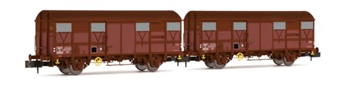 SNCF Haubenwagen mit 2 Achsen, 2 Stück, Typ Kv mit Permaplex-Wänden, Epoche III SNCF Haubenwagen mit 2 Achsen, 2 Stück, Typ Kv mit Permaplex-Wänden, Epoche III von ARNOLD